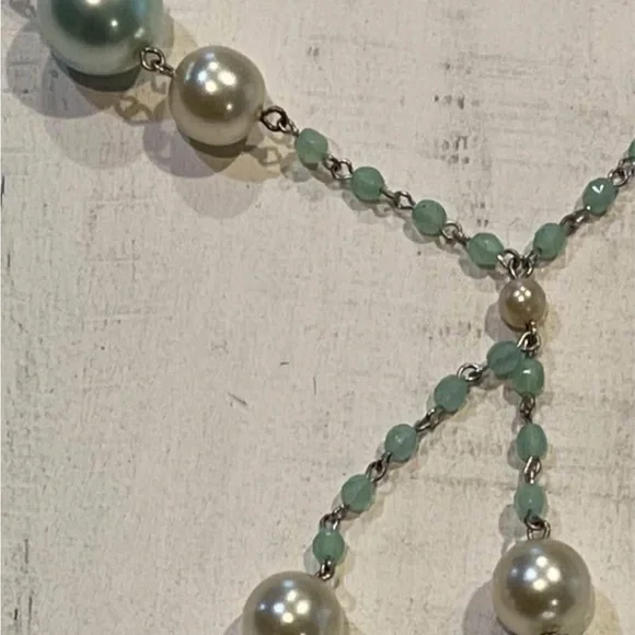 Elegant 4-Piece Boutique Pearl Style Jewelry 3-Necklaces along with 1- Bracelet - Picture 7 of 11